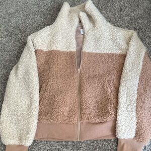 Women's Two-Tone Sherpa Jacket